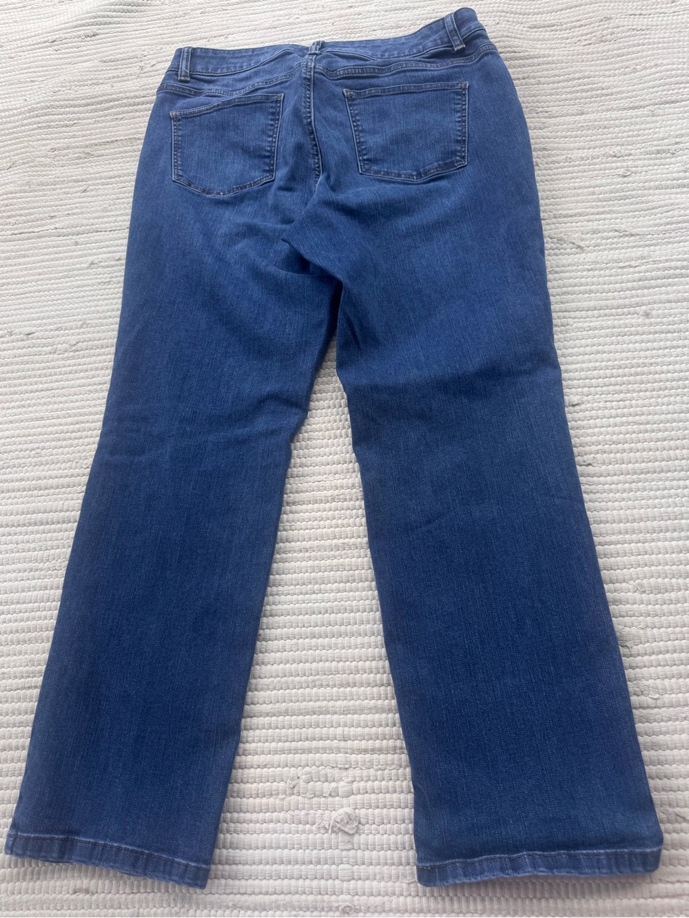 Talbots Simply Flattering Curvy Straight Leg Jeans 14P Petite Stretch Denim - Picture 8 of 9
